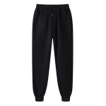 Men’s Athletic Trainning Joggers Casual Loose Fit Sweatpants Spring Fall Fleece Lined Pants Elastic Waist Drawstring Trousers