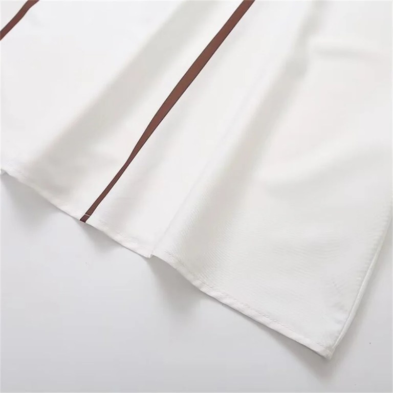 Women's Summer Palm White backless camisole dress 5