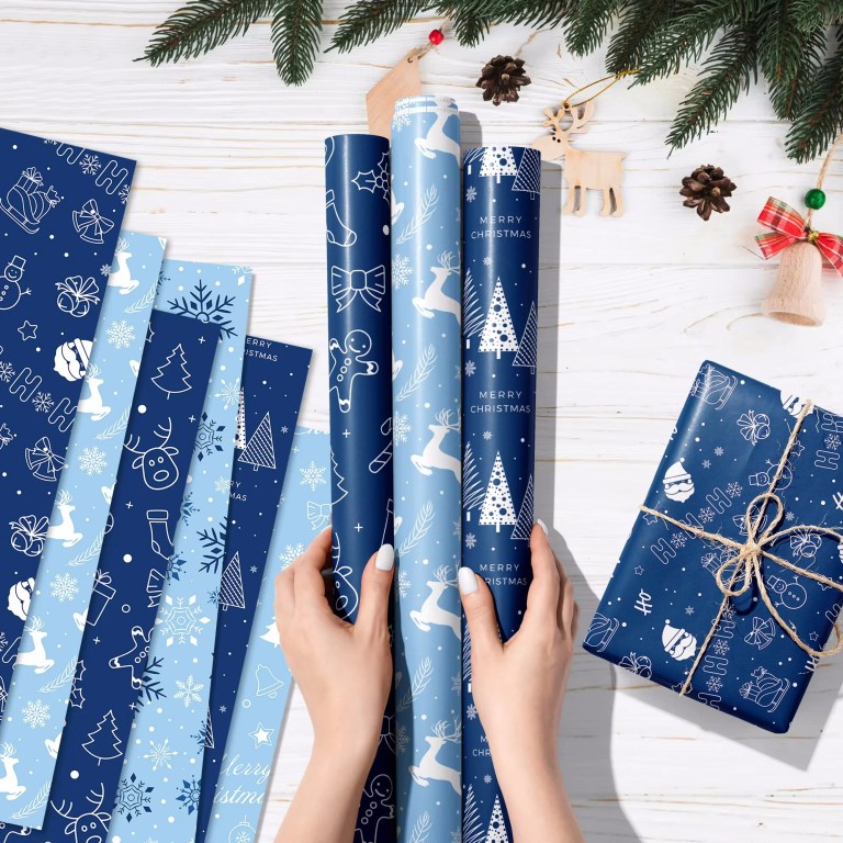 12pcs Snowflake Christmas Tree Christmas Wrapping Paper 2
