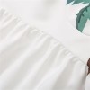 women's summer palm white backless camisole dress Women's Summer Palm White backless camisole dress 4
