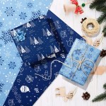 12pcs Snowflake Christmas Tree Christmas Wrapping Paper 4