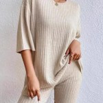 Women's Summer Relaxed Top + Skin Short Biker Shorts 2