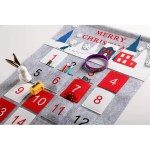 Felt Gray Snow Christmas Advent Calendar 3