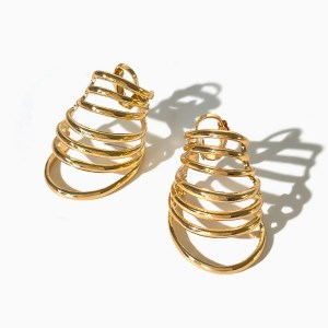Peri's Multi-layer Circular Hoop Earrings