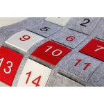 Felt Gray Snow Christmas Advent Calendar 5