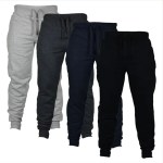 Men’s Athletic Trainning Joggers Casual Loose Fit Sweatpants Spring Fall Fleece Lined Pants Elastic Waist Drawstring Trousers