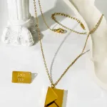 Peri's Love You Card Opening Envelope Pendant Women's Necklace Gold 4