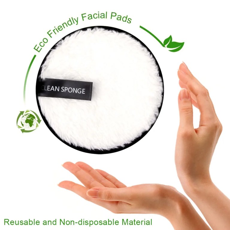 4Pcs Reusable Makeup Remover Wipes Cotton Pads 2
