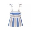 women's summer striped strap straight pants + tank set Women's Summer Striped Strap Straight Pants + Tank Set 5