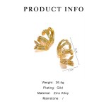 peri's vintage multi layered full ear irregular hoop earrings Peri's Vintage Multi-layered Full Ear Irregular Hoop Earrings 6