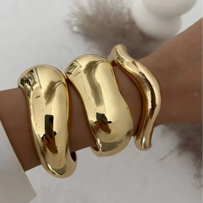 DIAZI Vintage Wide Cuff Bangles 2