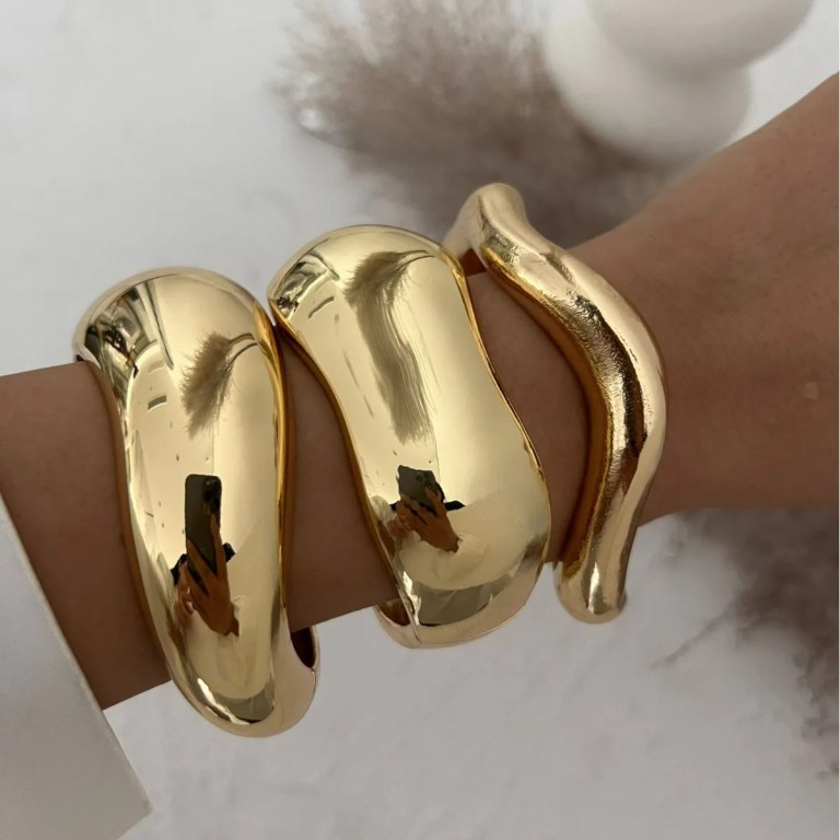 DIAZI Vintage Wide Cuff Bangles 2