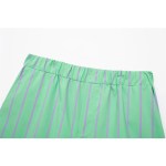 Women's Summer Stripe 2-piece Shorts + Shirt Set 4