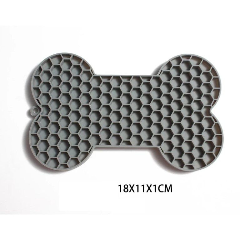Bone Shape Silicone Licking Slow Food Feeding Pad for Dogs - Lickmat 4