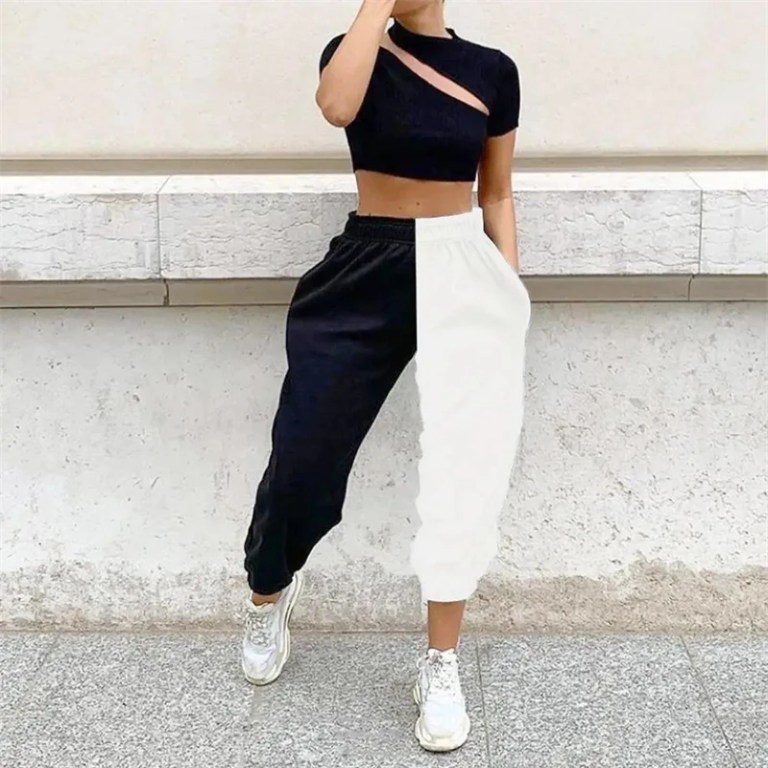Men’s Athletic Trainning Joggers Casual Loose Fit Sweatpants Spring Fall Fleece Lined Pants Elastic Waist Drawstring Trousers