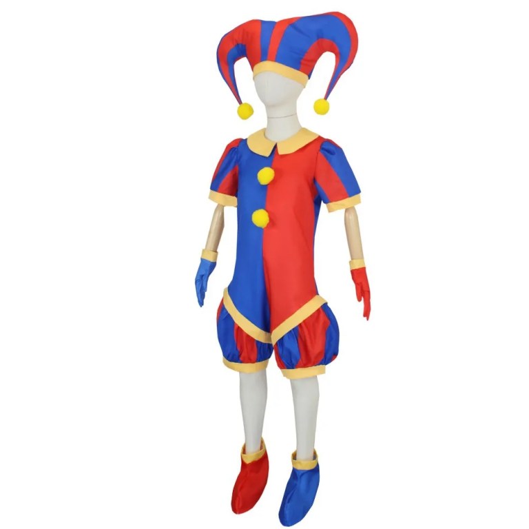 The Amazing Pomni Digital Circus Jumpsuit Halloween Costume