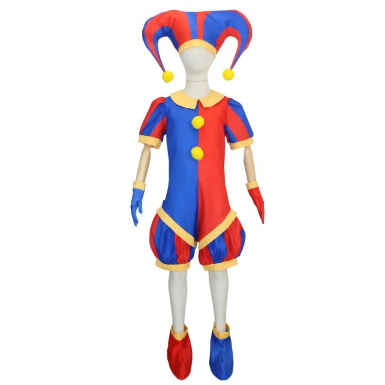 The Amazing Pomni Digital Circus Jumpsuit Halloween Costume