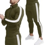 2024 cross-border Europe, America, autumn and winter new casual men’s sports suit color matching men’s clothing 2024 cross-border Europe, America, autumn and winter new casual men’s sports suit color matching men’s clothing