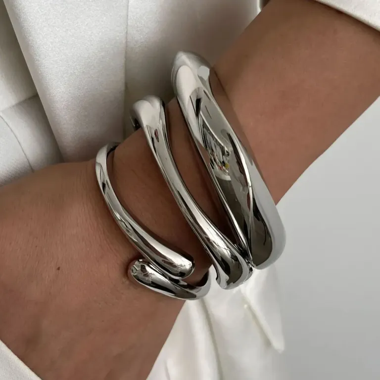 DIAZI 3 Style Vintage Geometric Spring Bangles 5