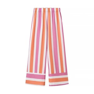 Women's Summer Striped Strap Straight Pants + Tank Set 6
