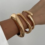 DIAZI 3 Style Vintage Geometric Spring Bangles 3