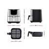Private: Devanti Air Fryer 7L LCD Fryers Stainless Steel Devanti Air Fryer 7L LCD Fryers Stainless Steel