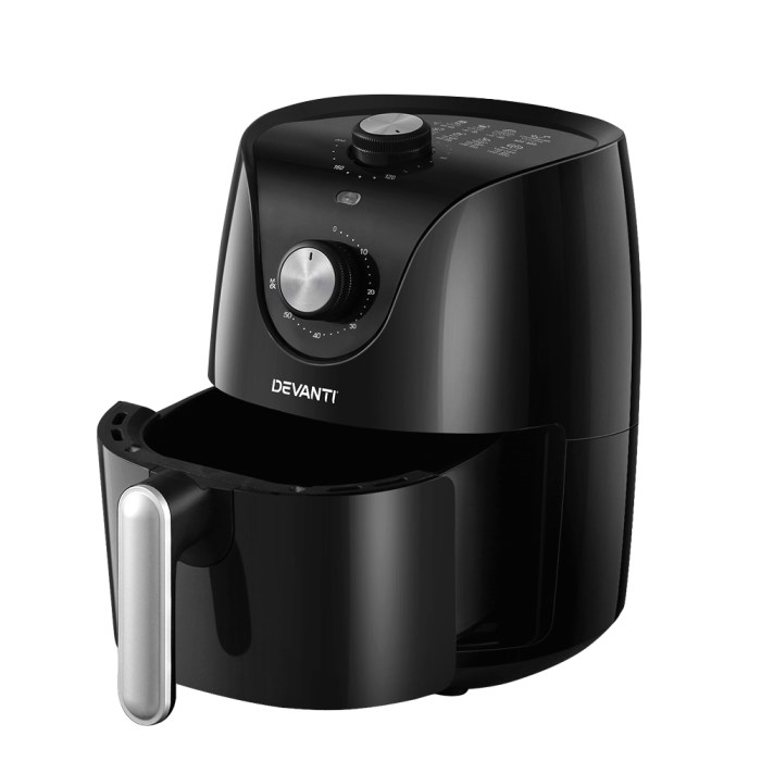 Private: Devanti Air Fryer 2.5L Knob Fryers Devanti Air Fryer 2.5L Knob Fryers