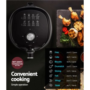 Private: Devanti Air Fryer 2.5L Knob Fryers Devanti Air Fryer 2.5L Knob Fryers
