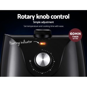Private: Devanti Air Fryer 2.5L Knob Fryers Devanti Air Fryer 2.5L Knob Fryers