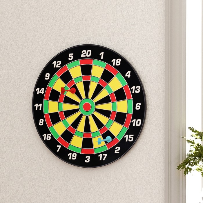 Private: 16″ Dartboard Dart Board with Magnetic Darts Kids Toy Gift