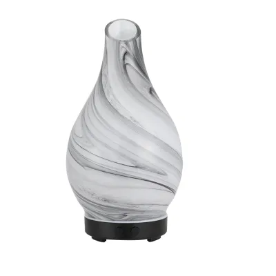 Devanti Aromatherapy Aroma Diffuser Essential Oil Humidifier LED Glass Marble Devanti Aromatherapy Aroma Diffuser Essential Oil Humidifier LED Glass Marble