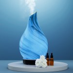 Devanti Aromatherapy Aroma Diffuser Essential Oil Humidifier LED Glass Marble Devanti Aromatherapy Aroma Diffuser Essential Oil Humidifier LED Glass Marble