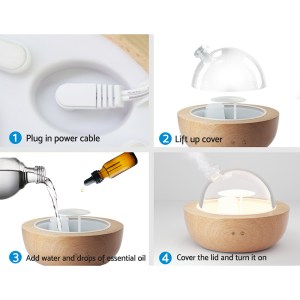 Devanti Aroma Diffuser Aromatherapy Glass 200ml Devanti Aroma Diffuser Aromatherapy Glass 200ml
