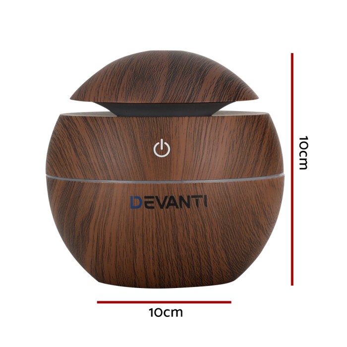 Devanti Aroma Diffuser Aromatherapy Dark Wood 130ml Devanti Aroma Diffuser Aromatherapy Dark Wood 130ml