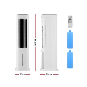 devanti tower evaporative air cooler conditioner portable cool fan humidifier 6l