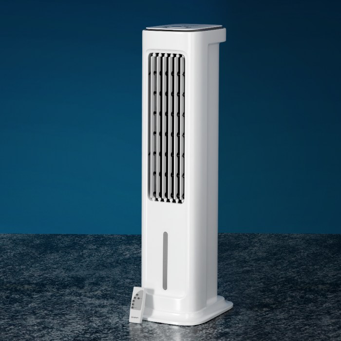 devanti tower evaporative air cooler conditioner portable cool fan humidifier 6l