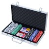 Private: 300pcs Poker Chips Set Casino Texas Hold’em Gambling Party Game Dice Cards Case 300pcs Poker Chips Set Casino Texas Hold’em Gambling Party Game Dice Cards Case