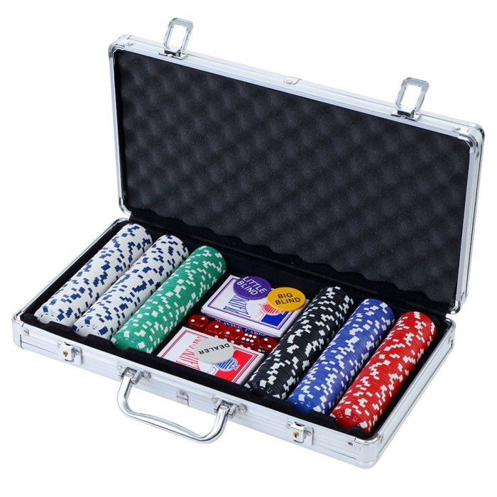 Private: 300pcs Poker Chips Set Casino Texas Hold’em Gambling Party Game Dice Cards Case 300pcs Poker Chips Set Casino Texas Hold’em Gambling Party Game Dice Cards Case