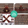 Alfresco 4 Person Picnic Basket Set Insulated Blanket Bag Alfresco 4 Person Picnic Basket Set Insulated Blanket Bag
