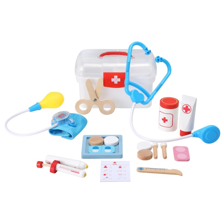 Private: Keezi Kids Doctor Nurse Medical Case Pretend Play Set Stethoscope Medicine Toys