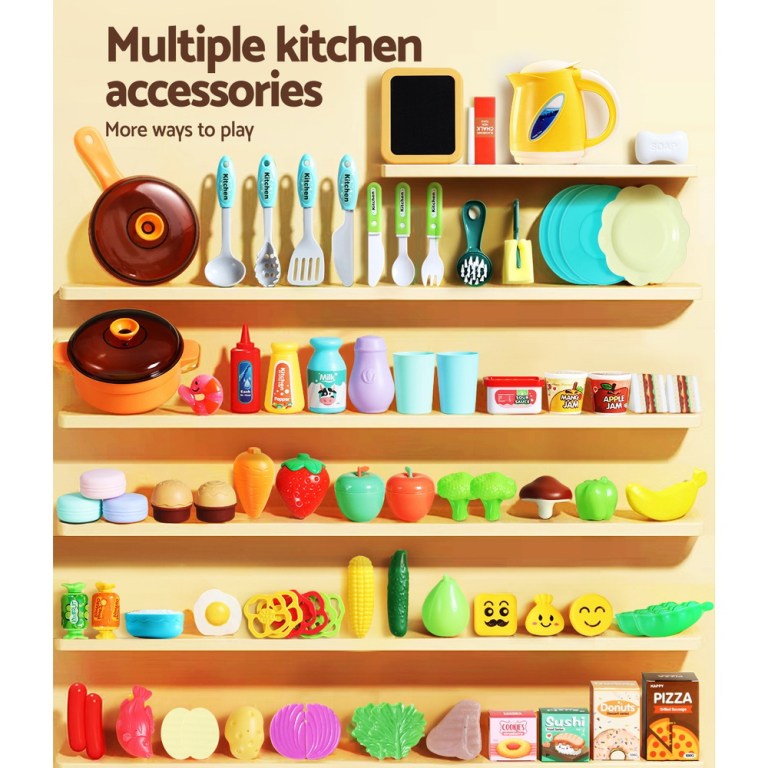 Private: Keezi Kids Kitchen Pretend Play Set Cooking Sound Steam Light Function Private: Keezi Kids Kitchen Pretend Play Set Cooking Sound Steam Light Function