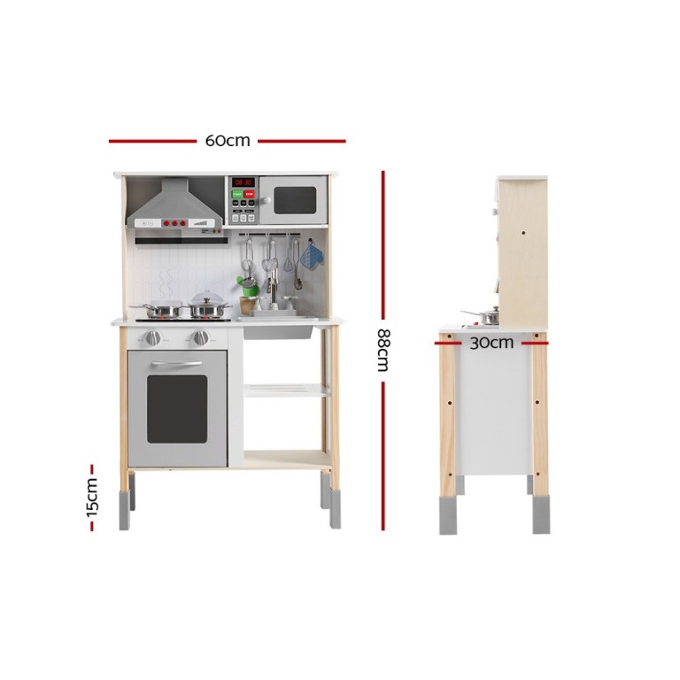 Private: Keezi Kids Kitchen Play Set Wooden Pretend Toys Cooking Children Cookware Sink Private: Keezi Kids Kitchen Play Set Wooden Pretend Toys Cooking Children Cookware Sink