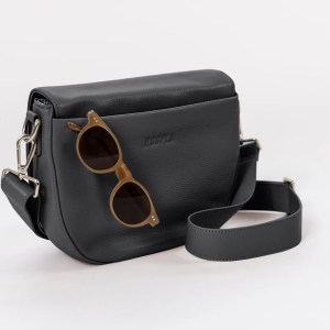 hoopla saddle bag women's handbag black