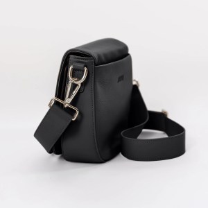 hoopla saddle bag women's handbag black