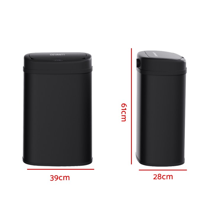 Private: Devanti 50L Sensor Bin Motion Rubbish Automatic Black Devanti 50L Sensor Bin Motion Rubbish Automatic Black