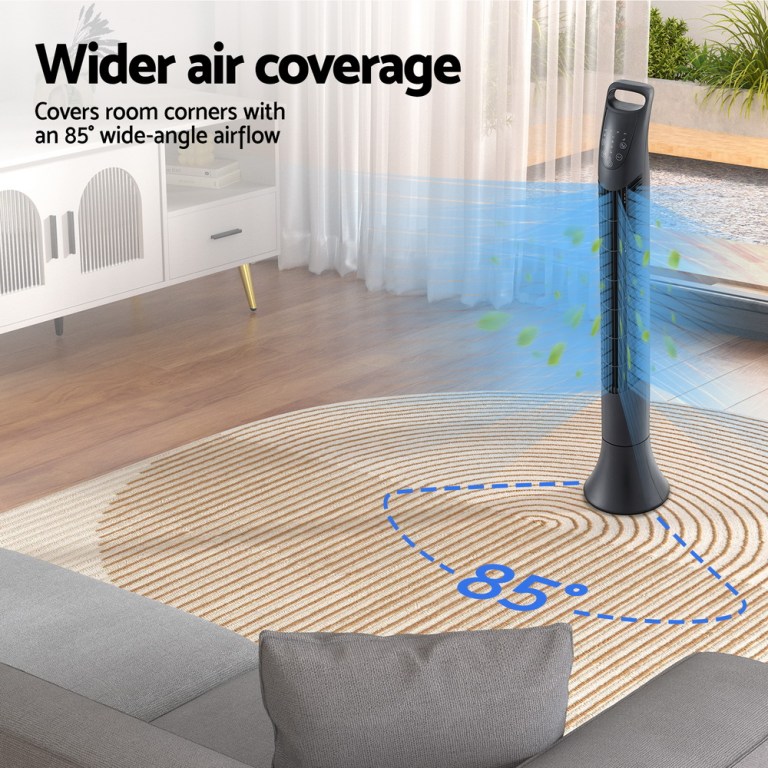 Private: Devanti Tower Fan Oscillating 3 Speeds with Remote 91cm Devanti Tower Fan Oscillating 3 Speeds with Remote 91cm