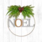 santa's helper noel christmas wreath charming seasonal touch 50cm