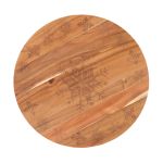 Bread and Butter 18 Inch Wooden Lazy Susan Tray – Wood Snowflake