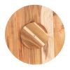 Bread and Butter 18 Inch Wooden Lazy Susan Tray – Wood Snowflake