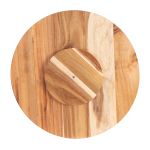 Bread and Butter 18 Inch Wooden Lazy Susan Tray – Wood Snowflake